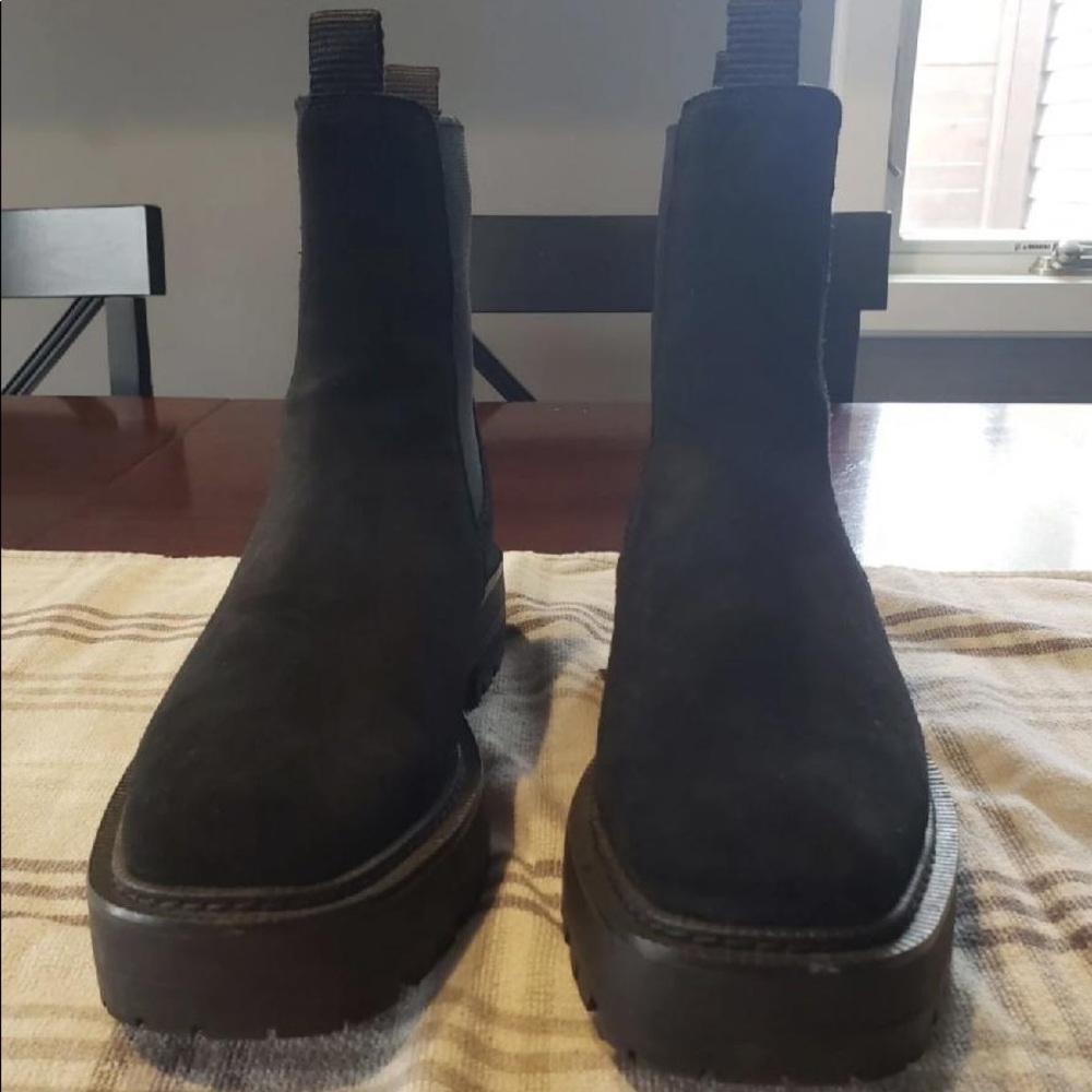 Sam Edelman Laguna Boot Black Suede Size 7
